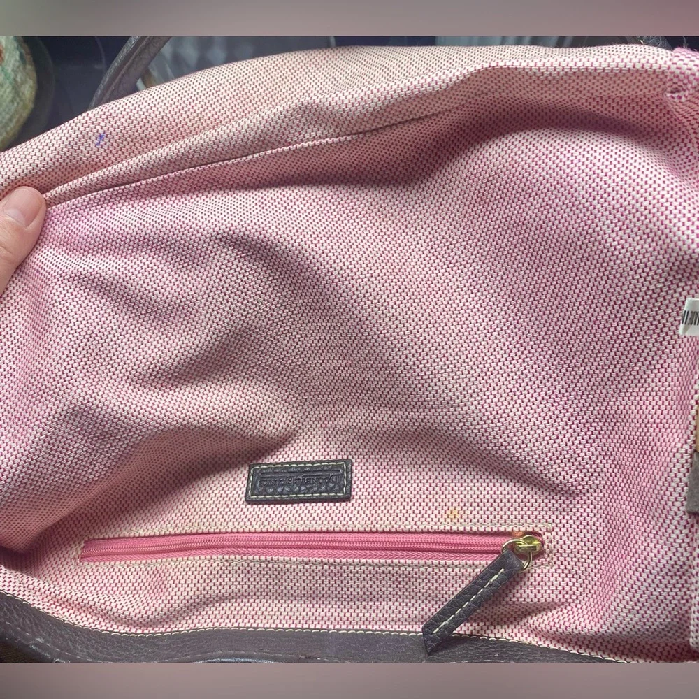 Dooney & Bourke Brown and Tan Signature Bag - Picture 11 of 13